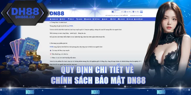 Quy định chi tiết về chính sách bảo mật DN88